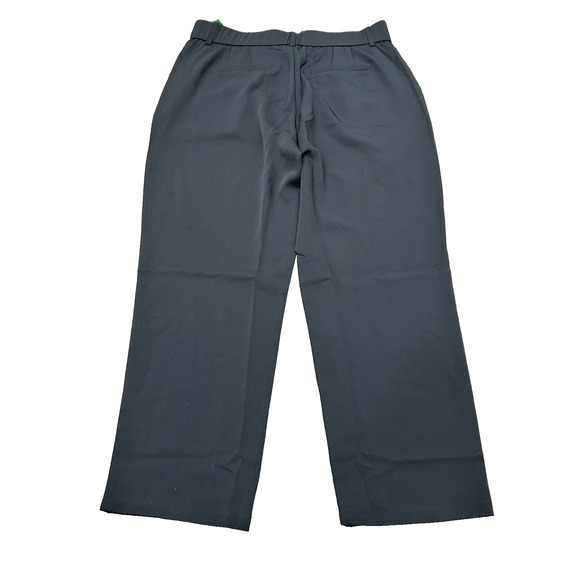 NWT Halara Womens Black Stretch Classic Straight Leg Pleated Dress Pants Size XL - Picture 2 of 7